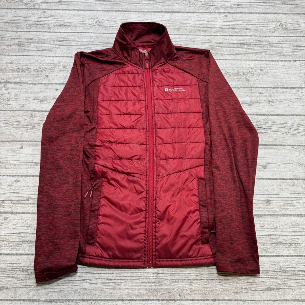 Mountain Warehouse Hybrid Jacket Men's Small Red Quilted Insulated Activewear